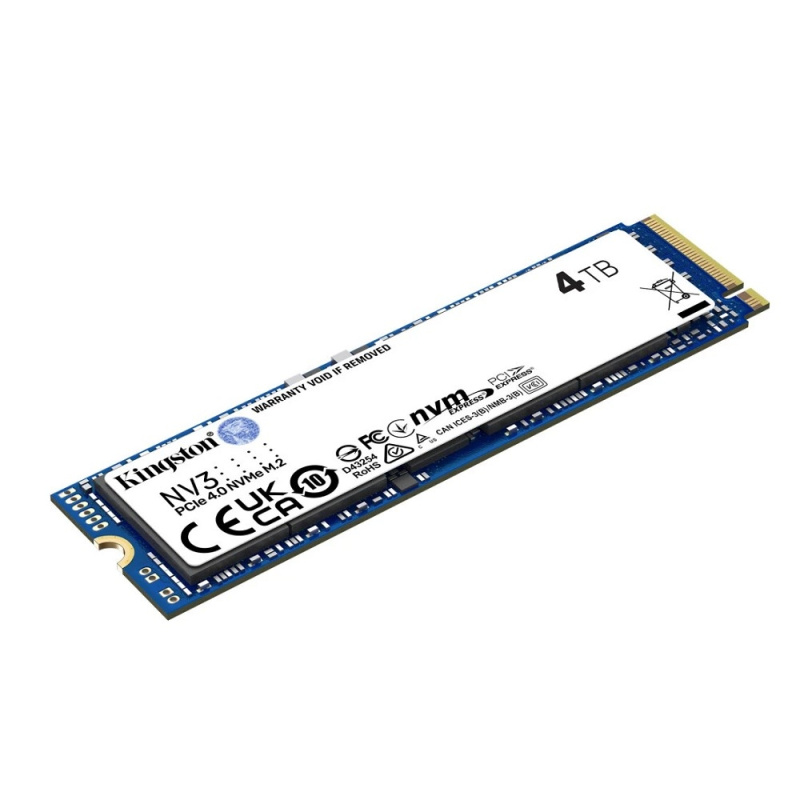 Фото  Kingston SSD NV3, 4000GB, M.2(22x80mm), NVMe, PCIe 4.0 x4, SNV3S/4000G