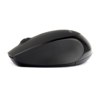 Фото  Gembird MUSW-354 {Мышь беспроводная, черный, бесш.клик, soft touch,3кн.+колесо-кнопка, 2400DPI, 2,4ГГц}