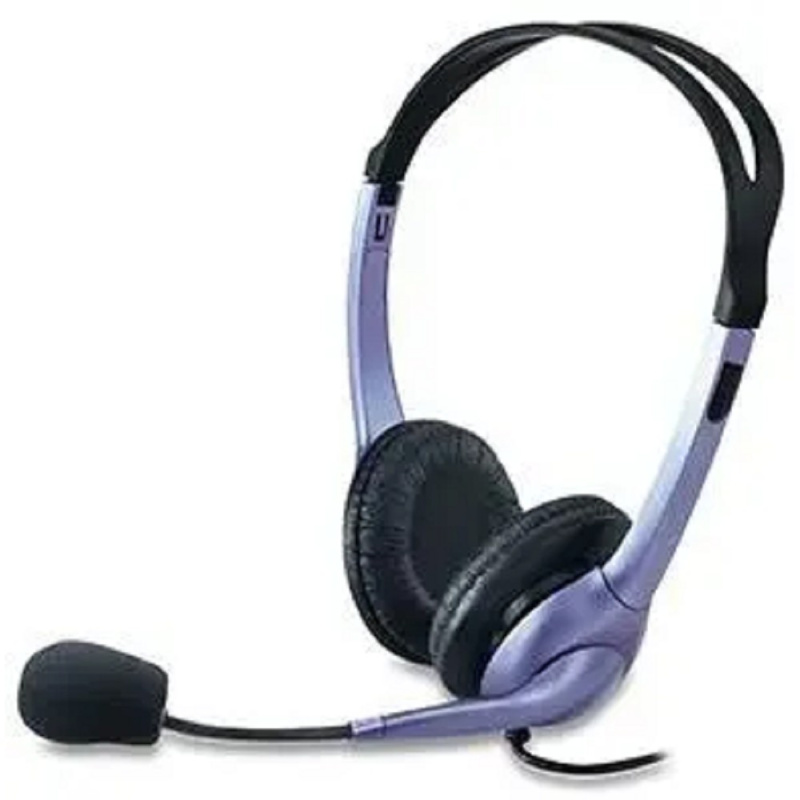 Фото  Genius Headset HS-04S, Stereo, 1x mini jack 3.5mm, blue