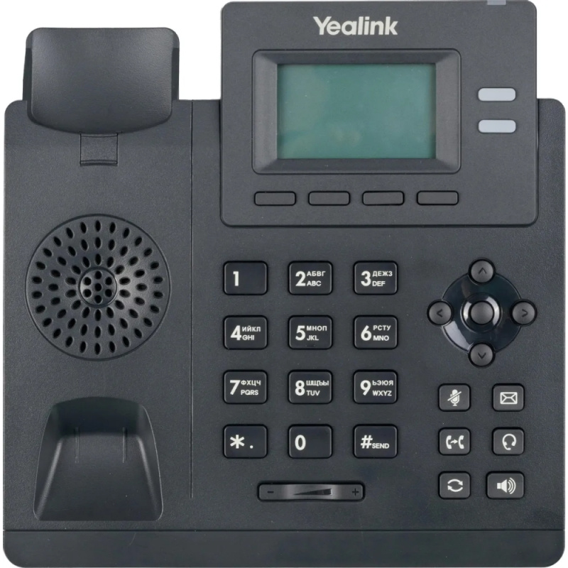 Фото  Yealink SIP-T31P, Телефон SIP 2 аккаунта, PoE, БП в комплекте (SIP-T31P)