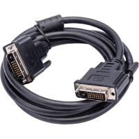 Фото  Cablexpert, Кабель DVI-D dual link 25M/25M, экран, феррит.кольца, CCS, 1.8м, черный, пакет (CC-DVI2L-BK-6)
