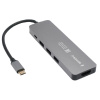 Gembird Док-станция Type-C 5в1: 3xUSB3.1  PD100W  HDMI  кабель 17см  алюминий (UHB-D1)