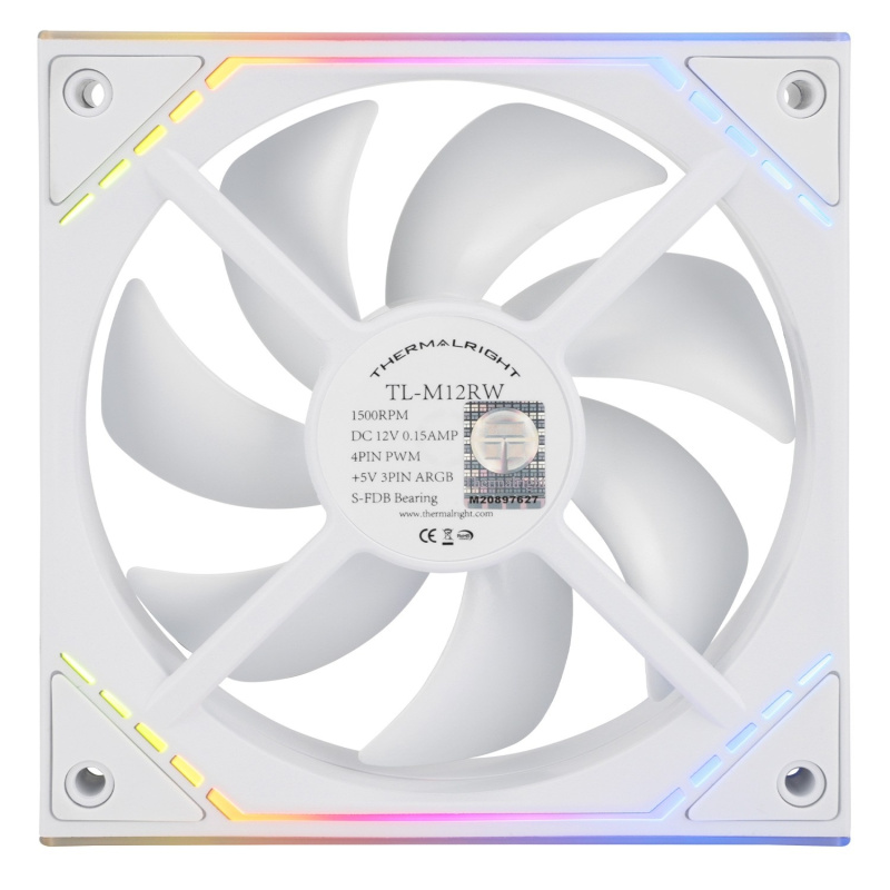 Фото  Thermalright Вентилятор TL-M12RW / Reverse / ARGB / 120mm PWM / TRTLM12RW