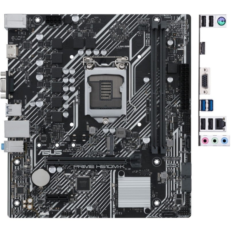 ASUS PRIME H510M-K (Socket 1200  mATX  2xDDR4(64GB)  VGA HDMI 2.0  1xPCIe 4.0x16 1xPCIe 3.0  1xLAN  