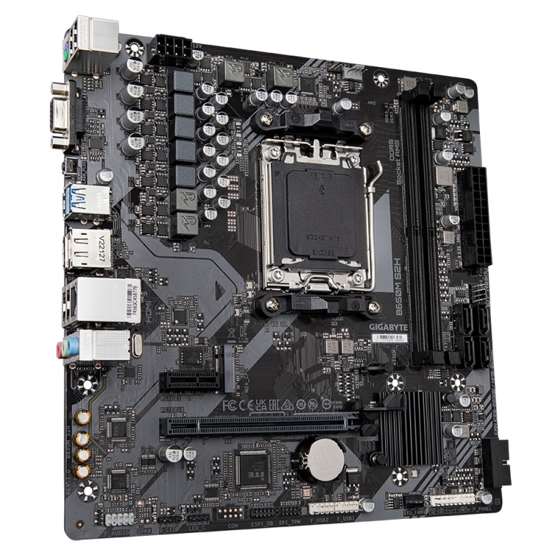 Фото  Gigabyte B650M S2H {SocketAM5, AMD B650, mATX, Ret}