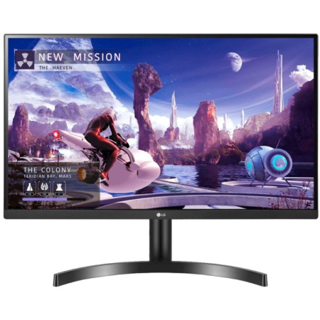 LCD LG 27" 27QN600-B черный {IPS 2560x1440 75Hz 5ms 178 178 8bit(6bit+FRC) 350cd 1000:1  HDR10 HDMI 