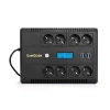 Exegate EX295013RUS ИБП ExeGate NEO Smart LHB-650.LCD.AVR.8SH.CH.RJ.USB <650VA/390W, LCD, AVR, 8*Schuko, RJ45/11, USB, 4*USB-порта для зарядки, Black>