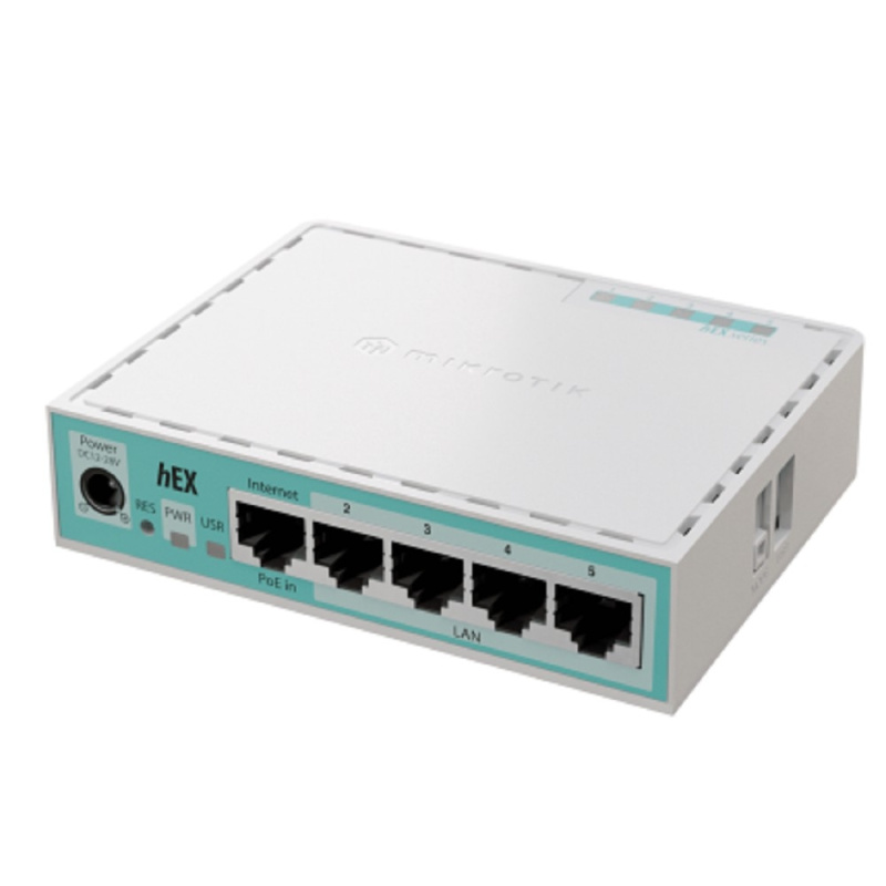 MikroTik E50UG hEX Refresh Маршрутизатор  5*1Gbit RJ45  512MB RAM  Dual-core CPU  USB