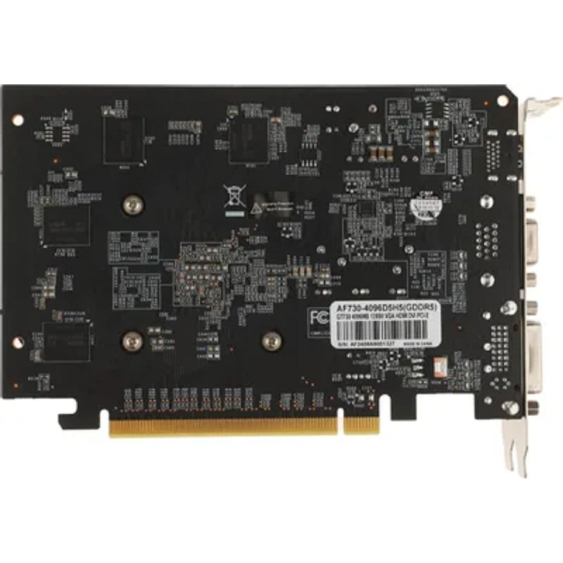 Фото  Видеокарта AFOX GT730 4GB GDDR5 128bit  VGA/DVI/HDMI ATX 1FAN (AF730-4096D5H5)  RTL