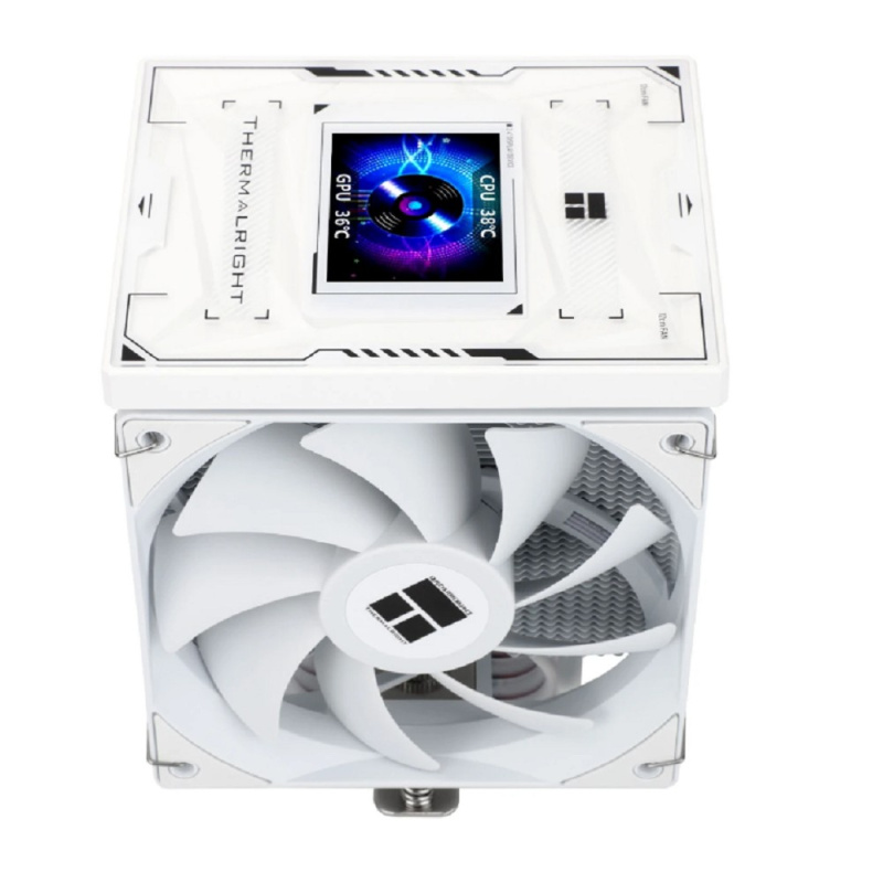 Фото  Thermalright Кулер Burst Assassin 120 Vision White  LGA115X/1200/1700/1851 (2x120mm PWM Fan, медное основание, 6 тепл. трубок 6мм) / TRBA120VW