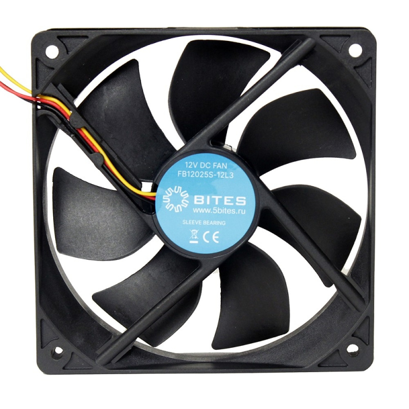 5bites Вентилятор FB12025S-12L3 120X25   SLEEVE   1200RPM   3P