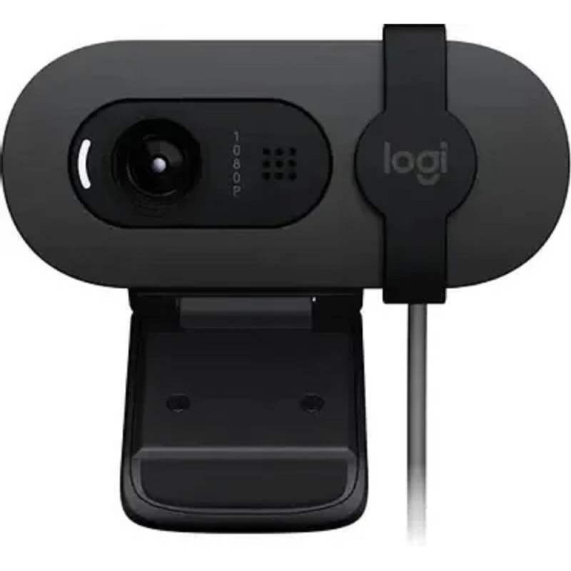 Фото  Камера Web Logitech HD Webcam Brio 90 графитовый 2Mpix (1920x1080) USB Type-C с микрофоном (960-001581)