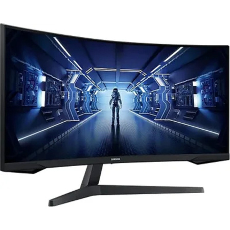 Фото  LCD Samsung 34" C34G55TWWI черный {VA 3440x1440 165Hz 1ms 8bit 21:9 250cd 2500:1 178/178 HDMI2.0 DisplayPort1.4 FreeSync(Prem)}