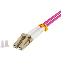 Фото  Rexant (50-2611-25) Патч-корд оптический многомодовый (MM) 50/125 OM4 разъемы zip-cord LC/UPC-LC/UPC 3мм Duplex LSZH 25м