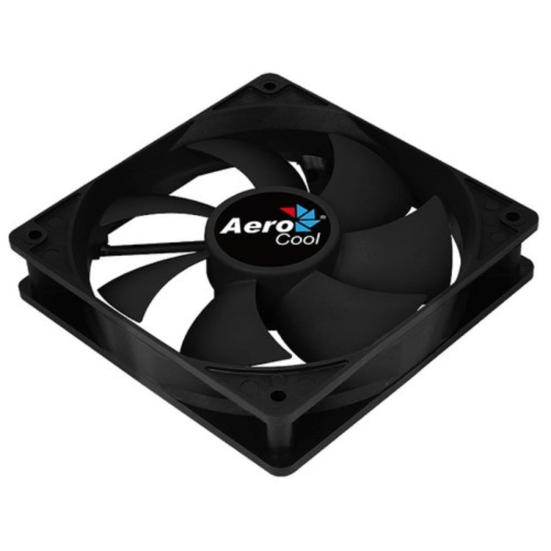 Фото  Fan Aerocool Force 12 / 120mm/ 3pin+4pin/ Black