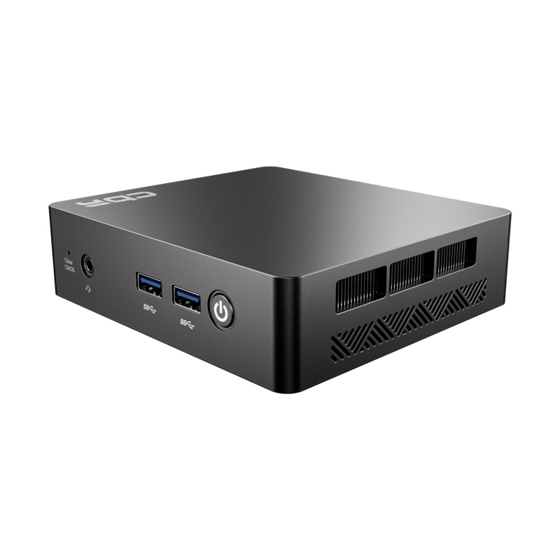 Фото  CBR MiniPC-SMCR-DT04/ N5095 /AC WIFI/ RJ45/ 8G LPDDR4 (4G LPDDR4*2)/ 256G PCIe Gen3/ Plastic housing/ 12V 3A adaptor
