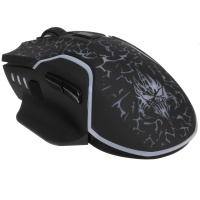 Фото  Беспроводная игровая мышь Defender Oneshot GM-067 черный,LED,7D,300 мАч, 3200dpi  [52067]