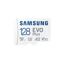 Фото  Micro SecureDigital 128GB Samsung Class 10 Evo Plus A2 V30 UHS-I  (R/W  90/160 MB/s) + SD адаптер [MB-MC128SA/APC/KR]