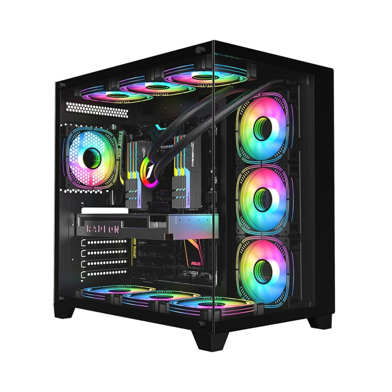 1STPLAYER MEGAVIEW MV8-TP Black   ATX   MV8-TP-BK