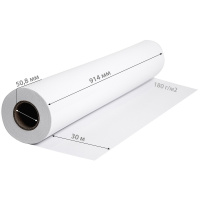 Фото  Cactus CS-PG180-91430 Бумага 36"(A0) 914мм-30м/180г/м2/белый глянцевое для струйной печати втулка:50.8мм (2") (упак.:2рул)