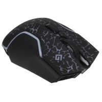 Фото  Беспроводная игровая мышь Defender Oneshot GM-067 черный,LED,7D,300 мАч, 3200dpi  [52067]