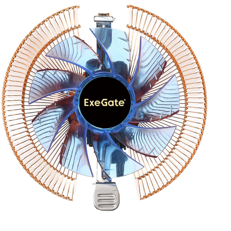 Фото  Exegate EX286153RUS Кулер ExeGate Wizard EE91-Cu.BLUE (Al+Copper, LGA775/1150/1151/1155/1156/1200/AM2/AM2+/AM3/AM3+/AM4/FM1/FM2/754/939/940, TDP 80W, 