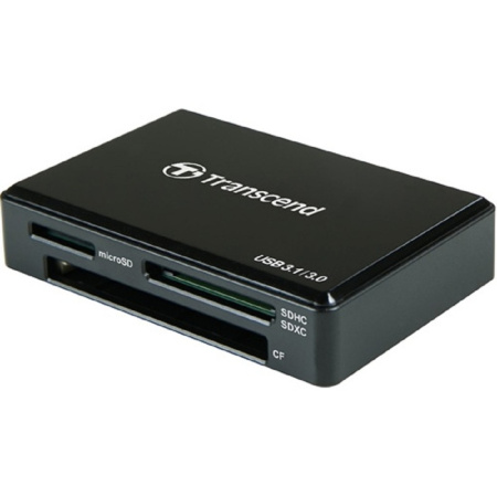 Фото  Внешний картридер Считыватель карты памяти Transcend USB3.1 Gen1 All-in-1 Multi Card Reader,Type C [TS-RDC8K2]