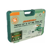 Фото  JONNESWAY S04H52478S Набор инструмента универсальный 1/4", 1/2"DR, 78 предметов