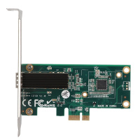Фото  ORIENT XWT-INT210PE SFP, Сетевая карта PCI-Ex1 v2.1 SFP Gigabit Ethernet, Intel I210 chipset, 10/100/1000 Мбит/с, 2 планки крепления в комплекте (3130