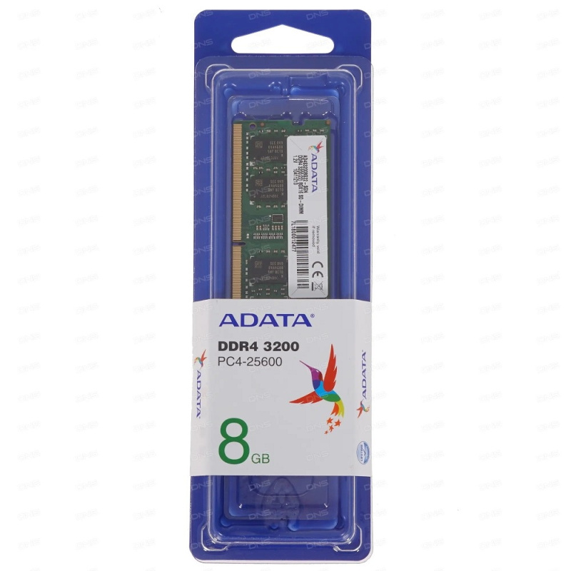 Фото  ADATA 8GB DDR4 3200 SO-DIMM Premier AD4S32008G22-SGN,  CL22, 1.2V