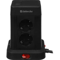 Фото  Defender Удлинитель с сетевым фильтром ILS 453 3 м, 8 розеток, 2USB-A, 2USB-C [99631]