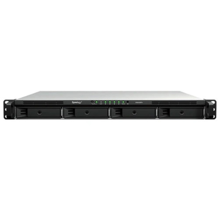 Фото  Synology RS826RP+ 1U/4bay QC 2,2GhzCPU/4Gb(32)/RAID0,1,10,5,6/upto 8HDD (1xRX426)/2xUSB3.2/4GigEth/1xExpslot/iSCSI/2xIPcam/2xRPS/1YW/no rail repl. RS8