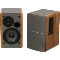 Фото  Edifier R1280T Silver/Brown {Активные, 2 x 21W RMS, 75-18000Гц, дерево, пульт ДУ}