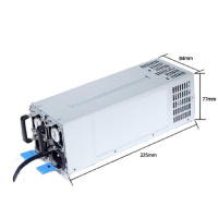 Фото  Procase MR2550P Блок питания с резервированием ATX 2U (550W+550W) КПД 94+Platinum, 225*78*84mm, CRPS, Модульные кабели, Активный PFC, +12B=45A,+5B=25A