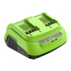 Фото  Greenworks G24X2C8 Ультрабыстрое двойное зарядное устройство , 24V, 8A [2958807]