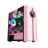 1STPLAYER INFINITE SPACE IS3 Pink   mATX  TG   1x120mm RGB fan inc.   IS3-PK-1F2-W