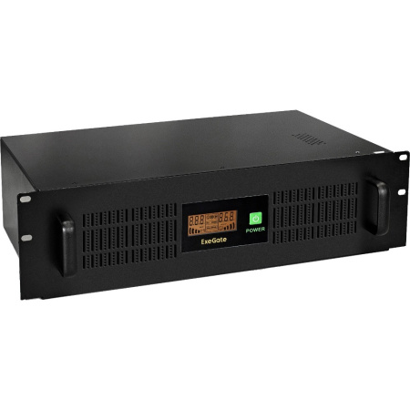 Exegate EX293850RUS ИБП ExeGate ServerRM UNL-1000.LCD.AVR.2SH.3C13.USB.2U <1000VA 650W  Color LCD  A