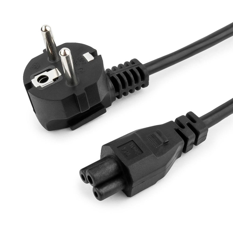 Фото  Кабель питания для ноутбуков Gembird/Cablexpert, 3м, Schuko- C5, 10А (PC-186-ML12-3M)