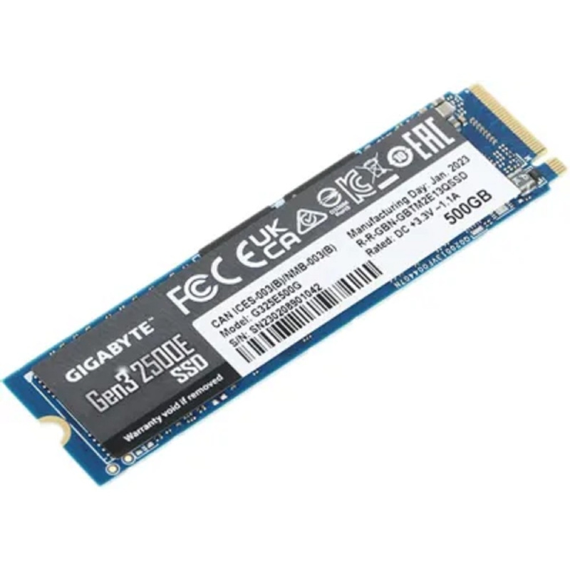 Фото  Gigabyte SSD M.2 500GB 2500E G325E500G  NVMe PCIe 3.0