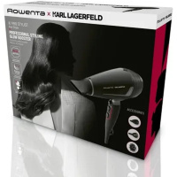 Фото  Фен Rowenta Karl LagerfeldPro Stylist, Black CV887LF0, 2200 Вт, 3 насадки,ионизация