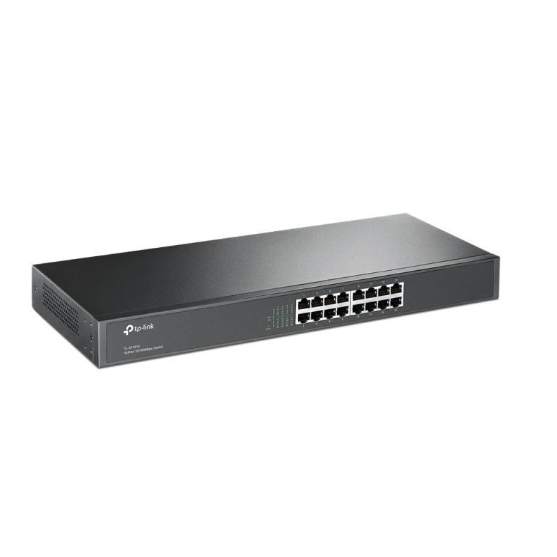 Фото  TP-Link TL-SF1016 Коммутатор с 16 портами 10/100 Мбит/с для размещения в стойке