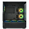 Фото  XASTRA Корпус Q500 6ARGB-C10-UC Black ATX/Aquarium/Screewless/ 6x120mm ARGB PWM FM fans/Argb+PWM HUB 10port/ Type-C/ Q500-6FM12A-C10-UC