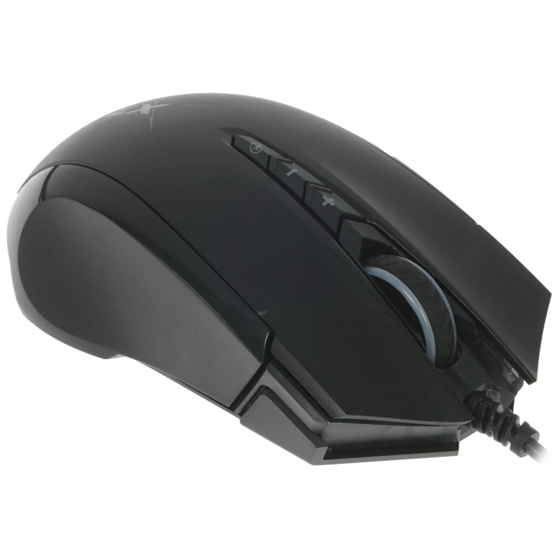 Фото  A4Tech X89 черный оптическая (2400dpi) USB (7but) [1147672]