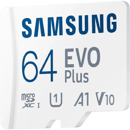 Фото  Micro SecureDigital 64GB Samsung Class 10 Evo Plus U1 (R/W 160 MB/s) + SD адаптер [MB-MC64SA/EU/CN]