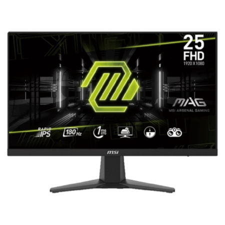 MSI MAG 24.5" 256F черный {IPS 1920x1080 180Hz 1ms 300cd 178 178 HDMI DisplayPort M M} [9S6-3BC11H-0