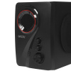Фото  Ginzzu GM-406 2.1 с Bluetooth, выходная мощность 20Вт + 2х10Вт, аудиоплеер USB-flash, SD-card, FM-радио, пульт ДУ - 21 кнопка, стерео вход (2RCA), экв