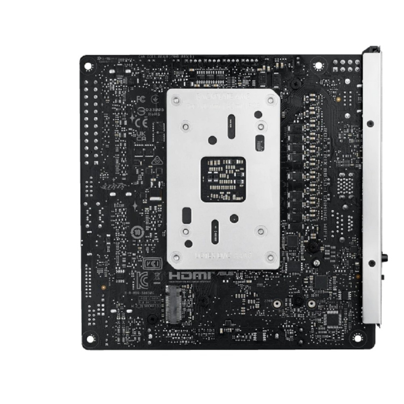 Фото  ASUS ROG STRIX B850-I GAMING WIFI (Socket AM5, mITX, 2xDDR5(128GB), HDMI/USB 10Gbps, 1xPCIe 5.0x16/1xLAN (2.5GbE), Wi-Fi 7, 2xSATA 6Gb/s, 2xM.2, 2xTyp