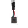 Фото  Exegate EX298294RUS Планка портов в корпус 2xUSB2.0 ExeGate BrctUSB2-2A (USB 2.0 9pin (IDC 9pin F) --> 2x USB 2.0 Af, кабель 20см)