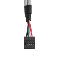 Фото  Exegate EX298294RUS Планка портов в корпус 2xUSB2.0 ExeGate BrctUSB2-2A (USB 2.0 9pin (IDC 9pin F) --> 2x USB 2.0 Af, кабель 20см)