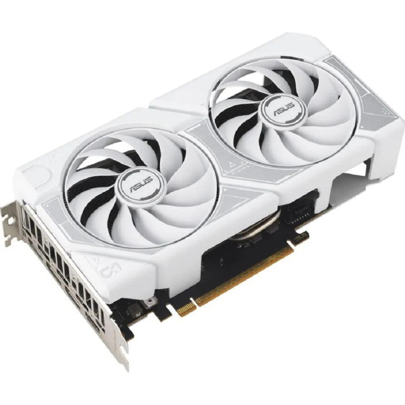 Фото  Видеокарта ASUS GeForce RTX5060 8Gb DDR7 128 bit 3*DP/HDMI 2FAN (DUAL-RTX5060-O8G-WHITE) RTL   